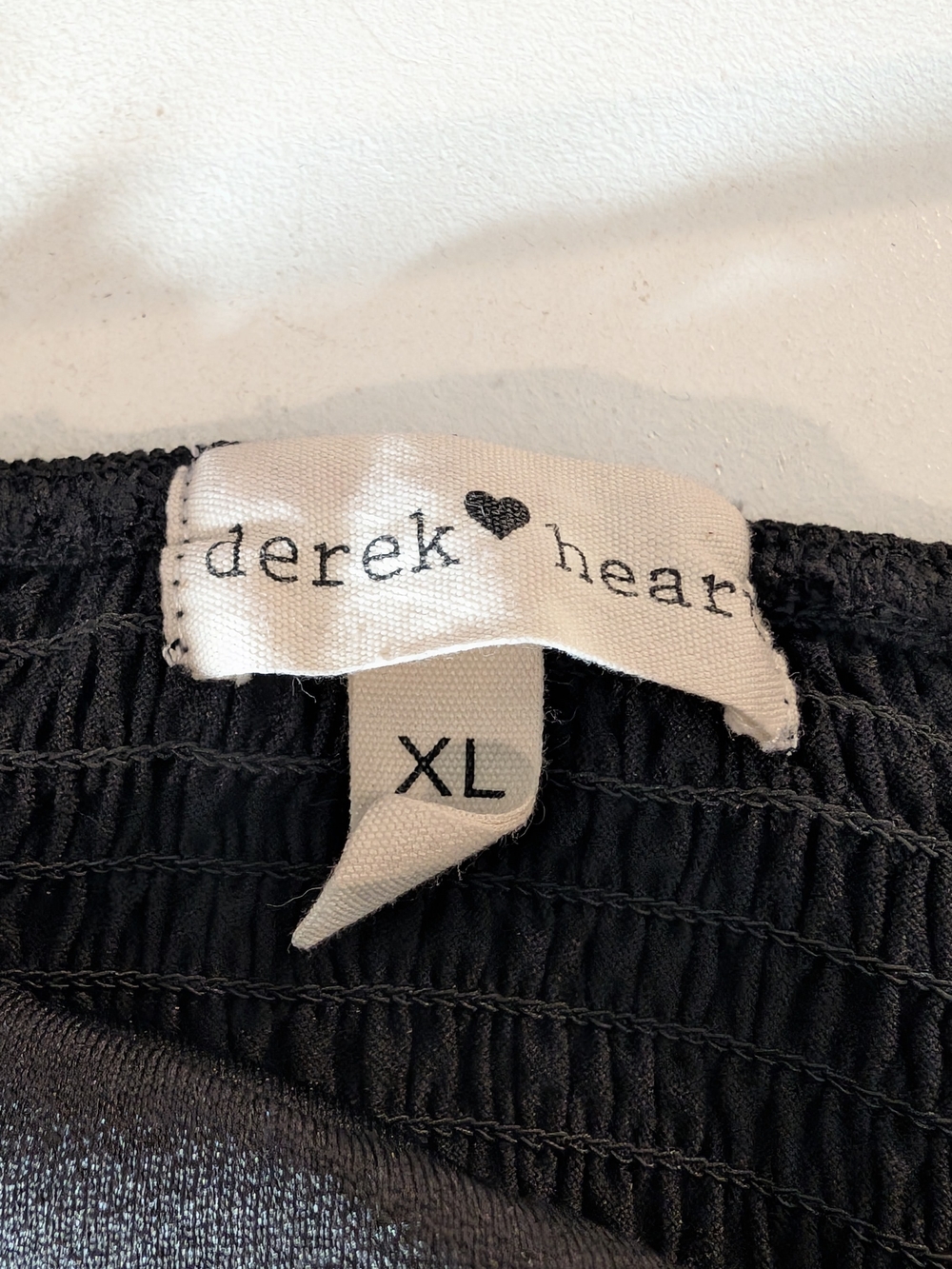 Derek Heart Black Smocked Bodice Jumpsuit Size XL - Picture 4 of 8